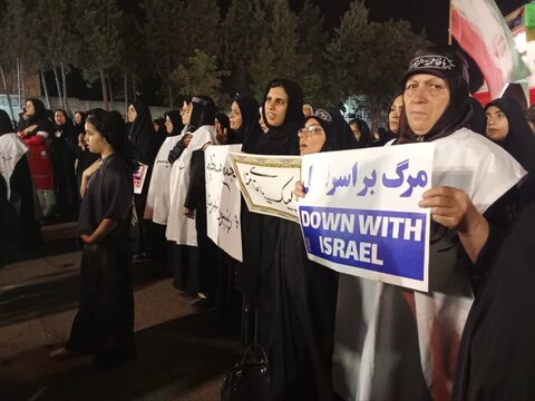 تصاویر / اجتماع عظیم  بانوان زینبیون در  شهرستان آبیک قزوین