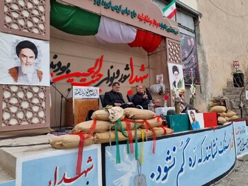 گرامی‌داشت مقام شهدا در قهرود بخش قمصر کاشان+عکس