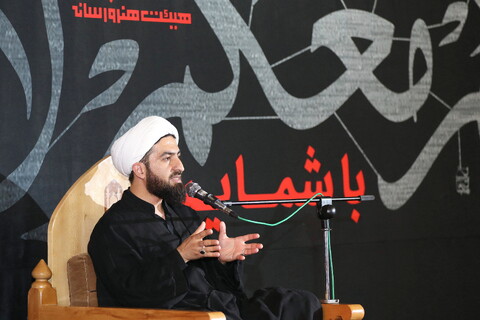 تصاویر/ شب دوم عزاداری هیئت هنر و رسانه قم