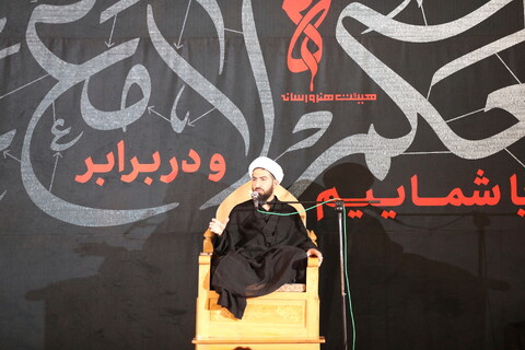 تصاویر/ شب دوم عزاداری هیئت هنر و رسانه قم