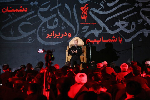 تصاویر/ شب دوم عزاداری هیئت هنر و رسانه قم