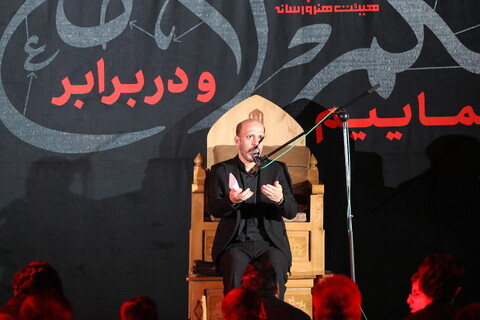 تصاویر/ شب دوم عزاداری هیئت هنر و رسانه قم