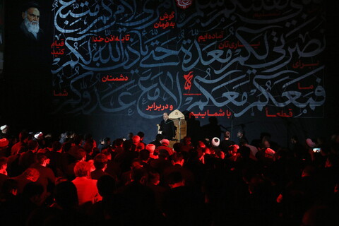تصاویر/ شب دوم عزاداری هیئت هنر و رسانه قم
