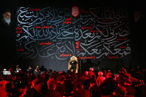 تصاویر/ شب دوم عزاداری هیئت هنر و رسانه قم
