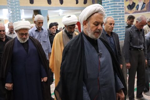 تصاویر/ آیین عبادی سیاسی نماز جمعه نوشین شهر