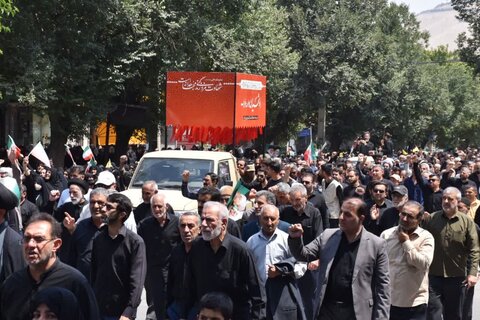 تصاویر تشییع پیکر مطهر شهید والامقام محمد محمدی زرین چقا در خرم آباد