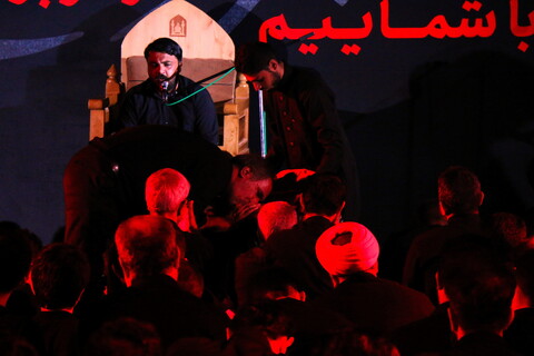 تصاویر/ شب سوم عزاداری هیئت هنر و رسانه قم