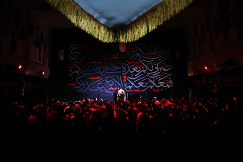 تصاویر/ شب سوم عزاداری هیئت هنر و رسانه قم