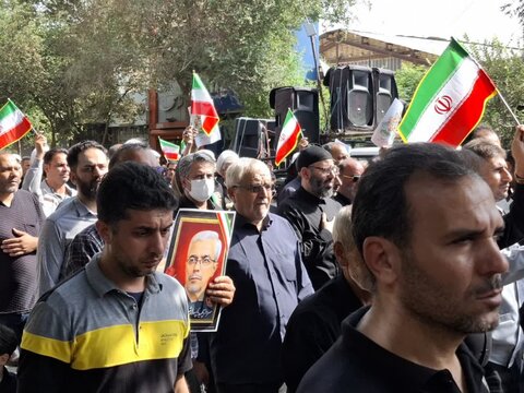 تصاویر/  تشیع و تدفین شهدای جنگ مبارزه با رژیم صهیونیستی درکاشان