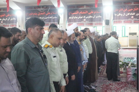 تصاویر/مراسم تشییع پیکر شهید عباس بیرقی فرد در بندرعباس