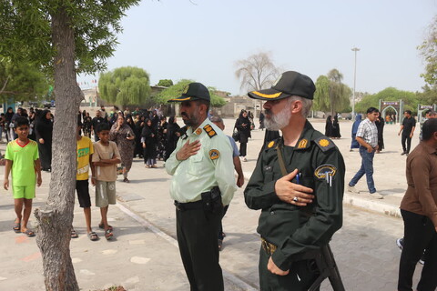 تصاویر/مراسم تشییع پیکر شهید عباس بیرقی فرد در بندرعباس