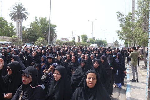 تصاویر/مراسم تشییع پیکر شهید عباس بیرقی فرد در بندرعباس