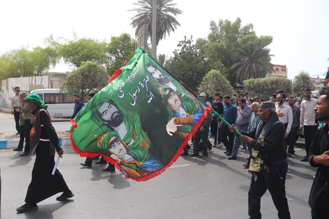 تصاویر/مراسم تشییع پیکر شهید عباس بیرقی فرد در بندرعباس