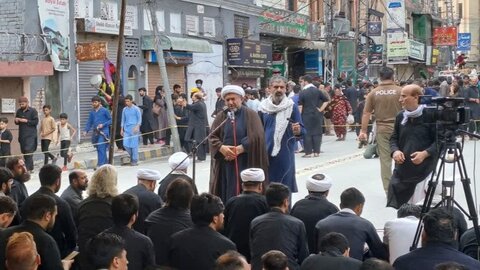 علامہ عارف حسین واحدی کی بلتستانی مومنین کے عزاداری کے جلوس میں شرکت اور خطاب