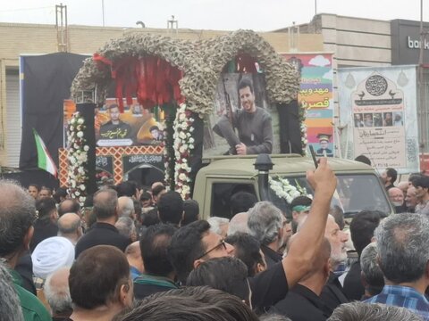 تصاویر/تشییع باشکوه پیکر شهید سرافراز وطن «میثم فتح قریب »در آران وبیدگل