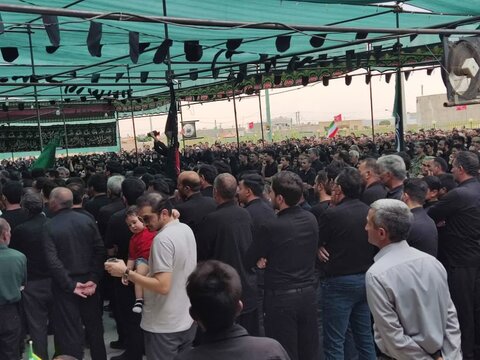 تصاویر/مراسم وداع شهید طرق القدس محمد خشاپوردرامامزاده عبدالله ابوزیدآباد