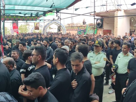 تصاویر/مراسم وداع شهید طرق القدس محمد خشاپوردرامامزاده عبدالله ابوزیدآباد