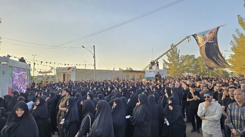 تصاویر/تشیع با شکوه پیکر شهید پاسدار محمد خشاپور در ابوزیدآباد