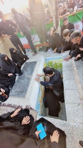 تصاویر/تشیع با شکوه پیکر شهید پاسدار محمد خشاپور در ابوزیدآباد