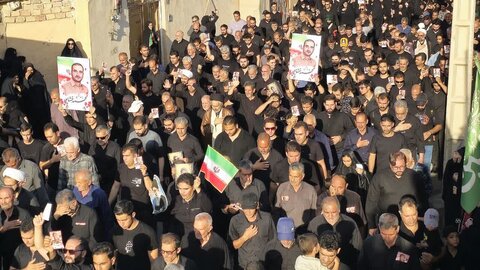 تصاویر/تشیع با شکوه پیکر شهید پاسدار محمد خشاپور در ابوزیدآباد