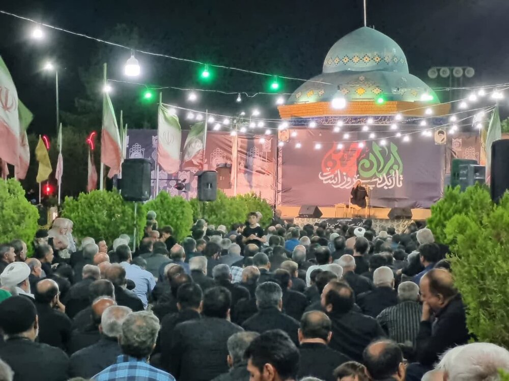 مراسم بزرگداشت شهدای مبارزه با اسرائیل در کاشان برگزار شد