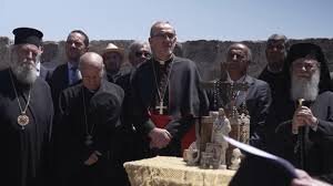 Leaders of Holy Land churches condemn Israeli settler violence during a West Bank visit