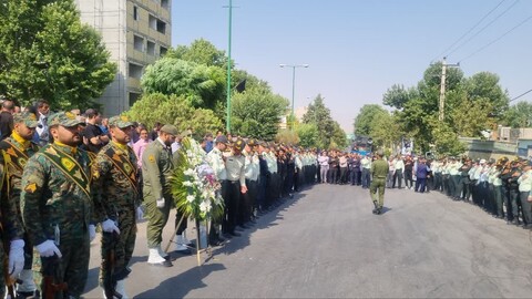 تصاویر /  تشییع پیکر شهید محمد بایر در نهاوند