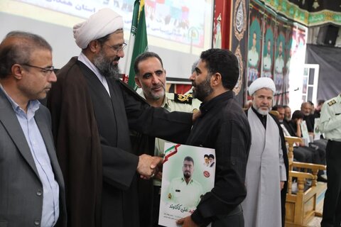 تصاویر /  مراسم گرامیداشت شهدای اقتدار و امنیت فراجا در جنگ تحمیلی رژیم صهیونی در همدان