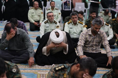 تصاویر /  مراسم گرامیداشت شهدای اقتدار و امنیت فراجا در جنگ تحمیلی رژیم صهیونی در همدان