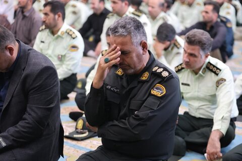 تصاویر /  مراسم گرامیداشت شهدای اقتدار و امنیت فراجا در جنگ تحمیلی رژیم صهیونی در همدان