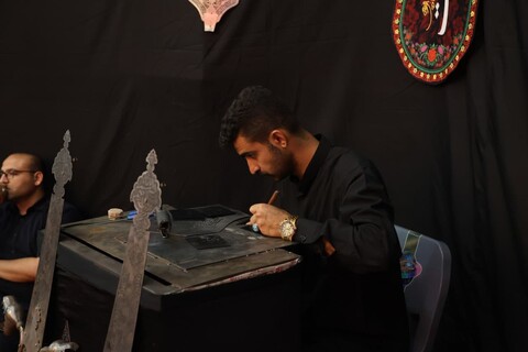 تصاویر / مراسم سوگواری دهه دوم محرم در هئیت هنرمندان همدان