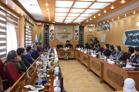 تصاویر/ حضور امام جمعه اردبیل در صدا و سیمای مرکز اردبیل