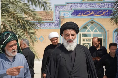 بازدید امام جمعه اهواز از مناطق متاثر از تنش آبی در جنوب خوزستان