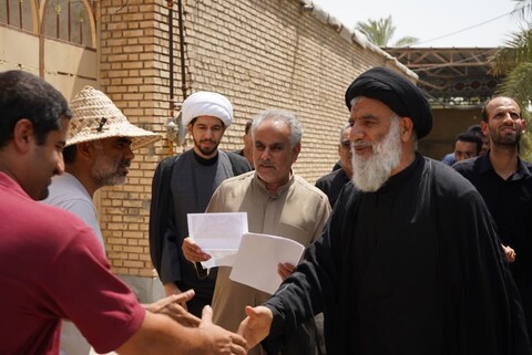 بازدید امام جمعه اهواز از مناطق متاثر از تنش آبی در جنوب خوزستان