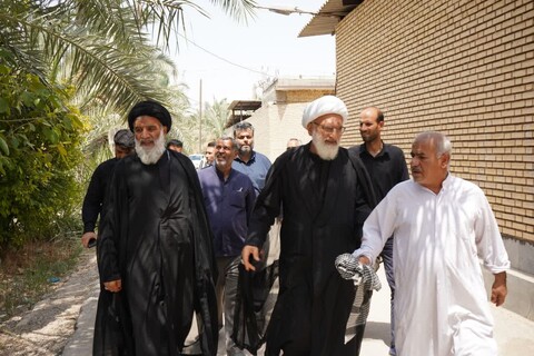 بازدید امام جمعه اهواز از مناطق متاثر از تنش آبی در جنوب خوزستان