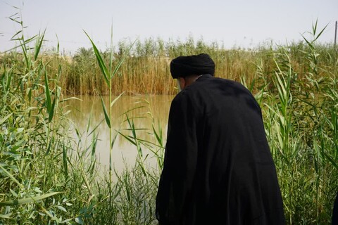 بازدید امام جمعه اهواز از مناطق متاثر از تنش آبی در جنوب خوزستان