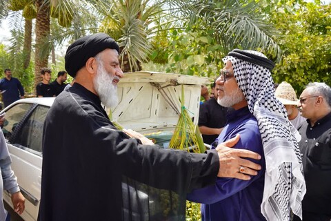 بازدید امام جمعه اهواز از مناطق متاثر از تنش آبی در جنوب خوزستان