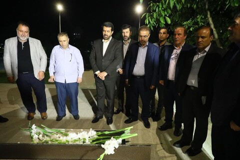 تصاویر ./  تجدید میثاق رئیس دفتر بازرسی ویژه رئیس‌جمهور با آرمان‌های شهدا در همدان