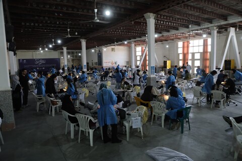 بازدید امام جمعه همدان از اجرای رزمایش جهادی دندانپزشکی و چشم پزشکی در همدان