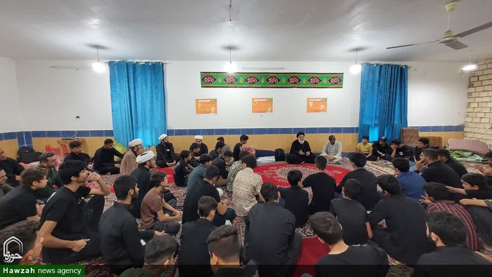حضور امام جمعه اهواز در جمع طلاب جدید الورود مدرسه علمیه امام موسی الکاظم(ع) شادگان