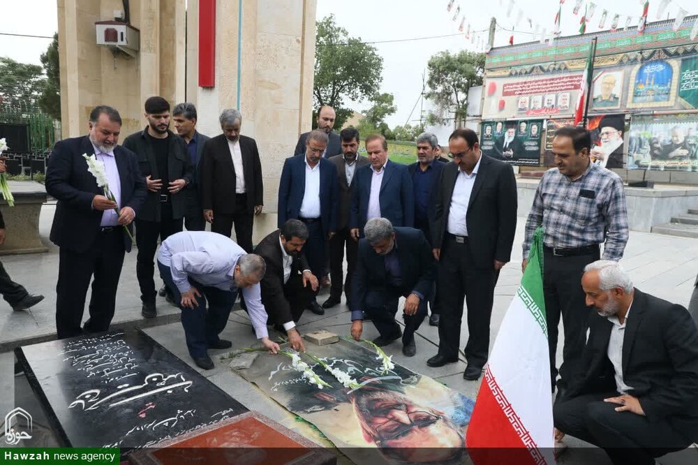 تصاویر /  تجدید میثاق رئیس دفتر بازرسی ویژه رئیس‌جمهور با آرمان‌های شهدا در همدان