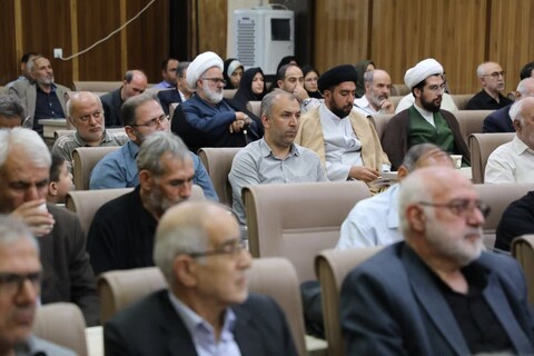 تصاویر/ آیین نکوداشت فقیه مجاهد، واقف نیکوسرشت شهید آیت الله میرزا ابراهیم مجتهد خویی(دنبلی خویی)