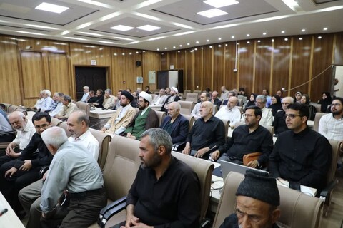 تصاویر/ آیین نکوداشت فقیه مجاهد، واقف نیکوسرشت شهید آیت الله میرزا ابراهیم مجتهد خویی(دنبلی خویی)