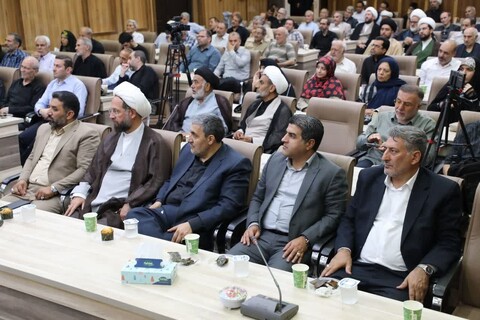 تصاویر/ آیین نکوداشت فقیه مجاهد، واقف نیکوسرشت شهید آیت الله میرزا ابراهیم مجتهد خویی(دنبلی خویی)