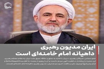 عکس نوشت| ایران مدیون رهبری داهیانه امام‌ خامنه‌ای است