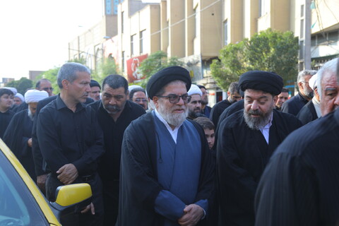مراسم تشییع نوه آیت الله هاشمی شاهرودی
