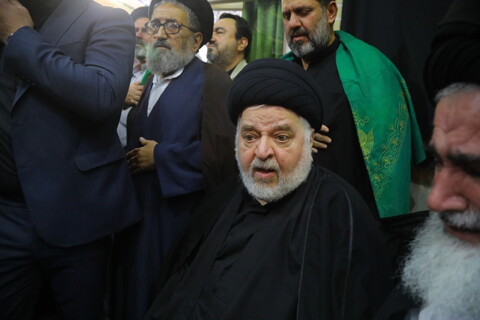 مراسم تشییع نوه آیت الله هاشمی شاهرودی