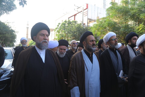 مراسم تشییع نوه آیت الله هاشمی شاهرودی