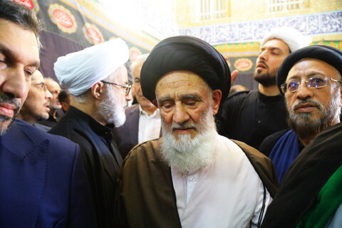 مراسم تشییع نوه آیت الله هاشمی شاهرودی
