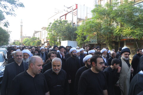 مراسم تشییع نوه آیت الله هاشمی شاهرودی